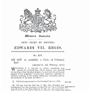 Criminal Code Act 1902
